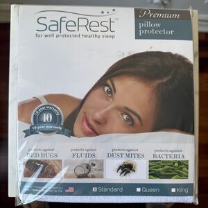 SafeRest Premium Pillow Protector in Standard Pillow Size